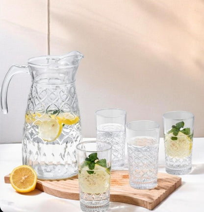 7pcs Water Set (6 Glasses + 1 Jug)