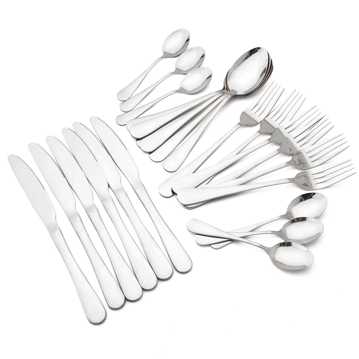 24pcs Silver Cutlery Set