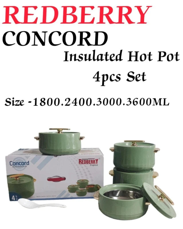 4pcs Bella Insulated Hotpot