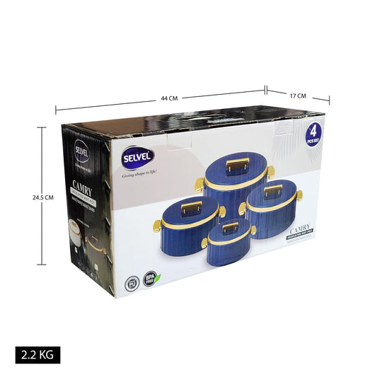4pcs Camry Insulated Hotpots